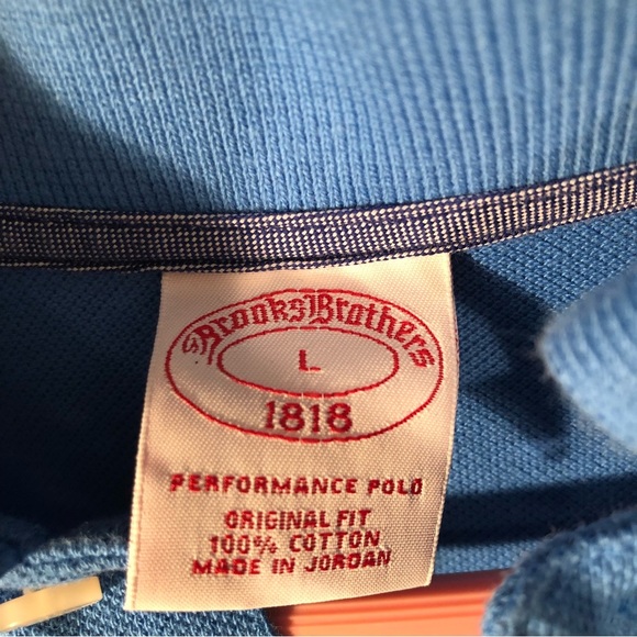Brooks Brothers Cotton Pique Polo Shirt Size Large - Picture 2 of 6